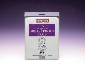Caroline Greaseproof Bags 18x23cm x 15