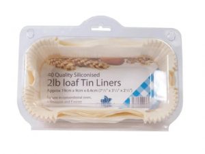 Essential Greaseproof Loaf Tin Liners 2lb x 40