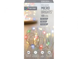 Premier Multi-Action Micro Bright 100 LED Battery Multi-coloured