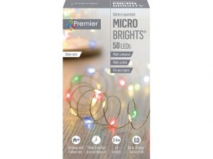 Premier MultiAction Micro Bright 50 LED Battery Multi-coloured