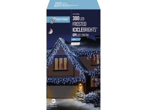 Multi Action Frost Cap Icicles 300 LED White