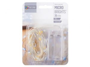 Indoor Christmas Pin Wire LED lights White