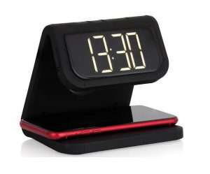 Akai LED Alarm Clock + Wireless Charger