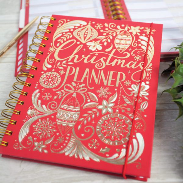 Rachel Ellen Christmas Planner Red And Gold