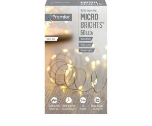 Premier Battery Multi-Action Micro Bright 50LED 8H Warm White