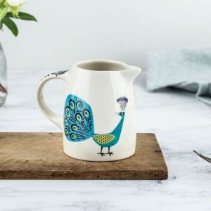 Hannah Turner Handmade Ceramic Peacock Small Jug