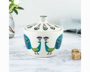 Hannah Turner Storage Pot Peacock