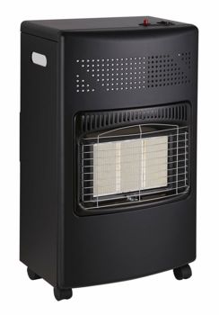 Portable Cabinet Heater Black 4.2kW with Regulator B-PG150