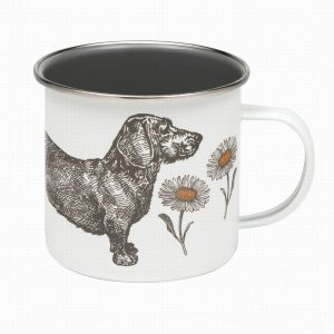 Thornback And Peel Enamel Mug Dog And Daisy