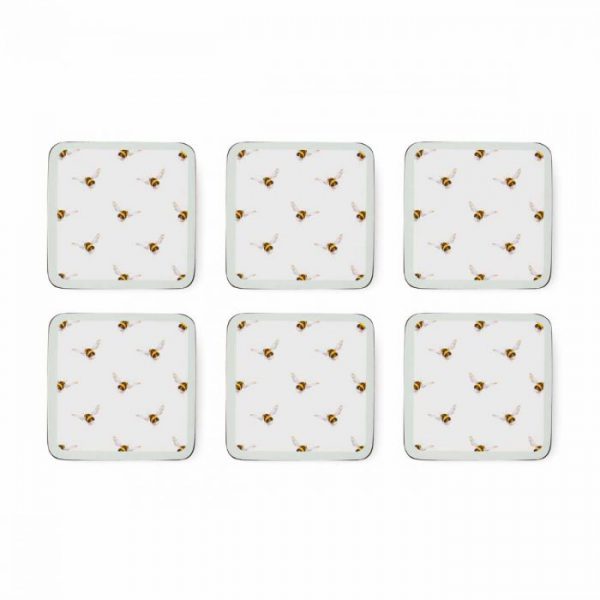 Wrendale Coasters Bee Set Of Six