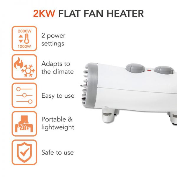 2000W Flat Fan Heater - Image 3