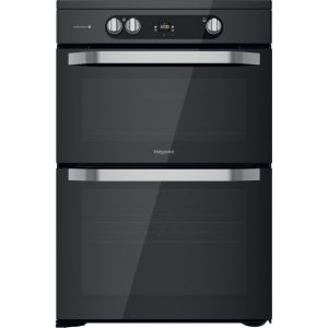 Hotpoint HDM67I9H2CB Double Electric 60cm Cooker – Black