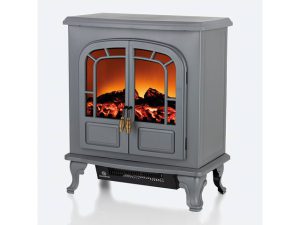 Warmlite Wingham Fire Heater 2 Door Grey WL46019G