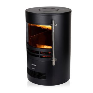 Warmlite 2KW Elmswell Round Contemporary Flame Effect Stove
