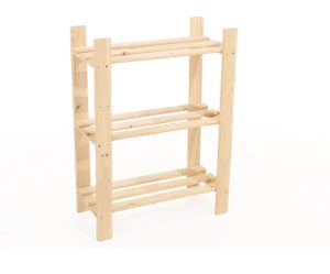 Core Slatted Storage Unit Narrow 3 Shelf