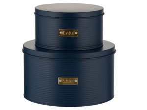 Typhoon Otto Cake Tins Navy Set Of Two