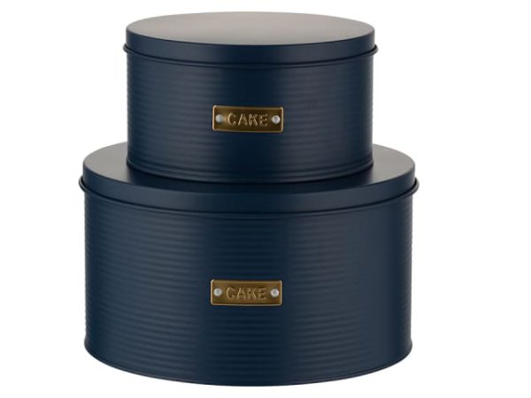 Typhoon Otto Cake Tins Navy Set Of Two