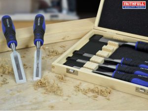 Soft Grip Chisel Set + Storage Box, 6 Piece