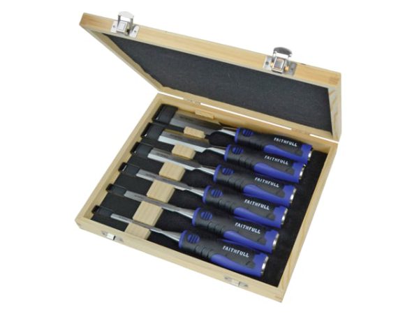 Soft Grip Chisel Set + Storage Box, 6 Piece - Image 2