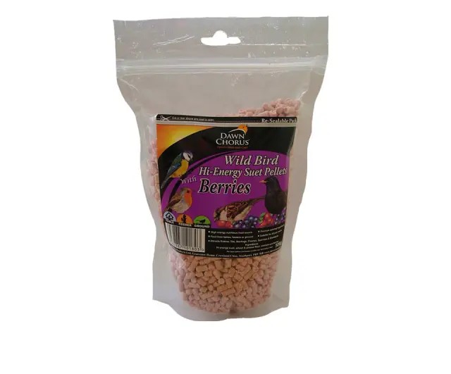 DawnChorus Suet Pellet Berry Pouch 500g