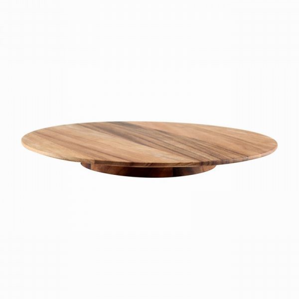 Baroque Revolving Platter Acacia 365x37mm