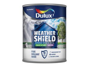 Dulux Weathershield Exterior Satin Pure Brilliant White 750ml