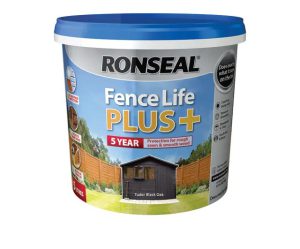 Ronseal Fence Life+ Tudor Black Oak 5L