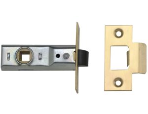 M888 Tubular Mortice Latch 64mm 2.5in Polished Brass Visi Pack o