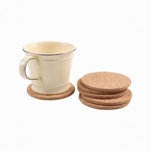 Cork Coasters Round Pack Of Six