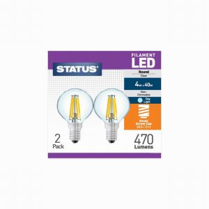 Status 4w  470 lume Filament LED Round SES Daylight