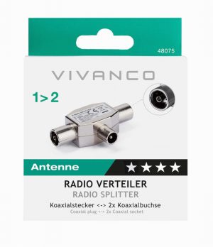 Vivanco TV / Radio two way splitter