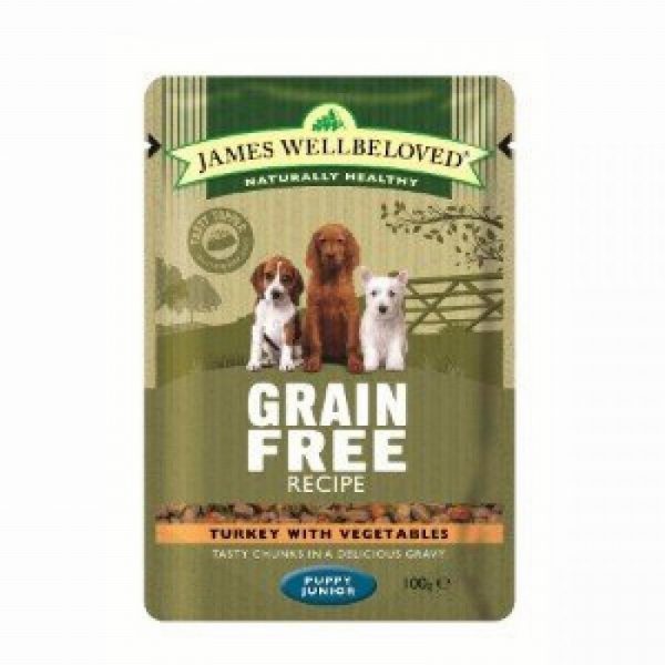 James Wellbeloved Grain Free Turkey Puppy Pouch