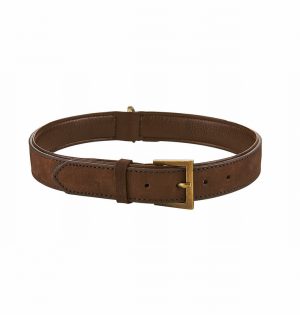 Ernest Charles Soft Leather Dog Collar Brown / x Large