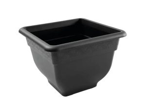 WhatMore Bell Pot Planter Square Slate 37cm