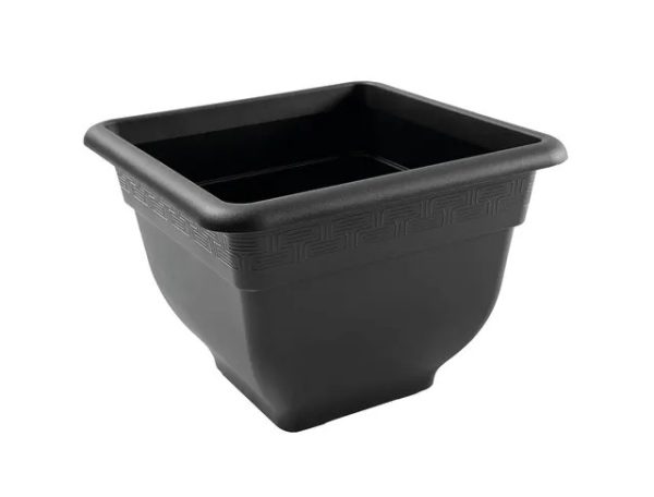 WhatMore Bell Pot Planter Square Slate 37cm