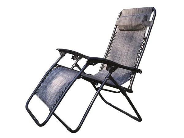 HomeHardware Zero Gravity Chair Textoline With Grey Frame