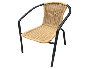HomeHardware Rattan Steel Chair Cream