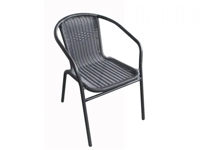 Steel on sale rattan chair