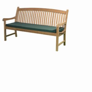 Valanced 3 Seat Bench Cushion Green