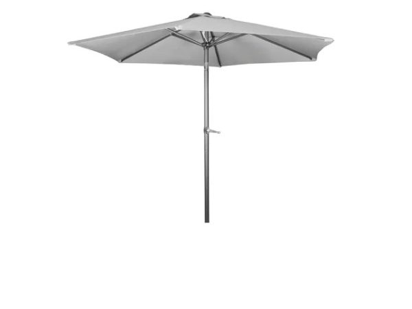 Aluminium Parasol with Crank & Tilt 2.25m Grey