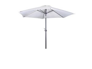 Aluminium Parasol + Crank & Tilt Ivory 2.7m