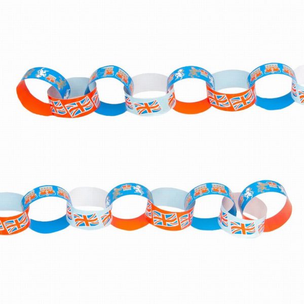 Talking Tables Royal Patriotic Paper Chain Kit - 100 Pack - Image 2