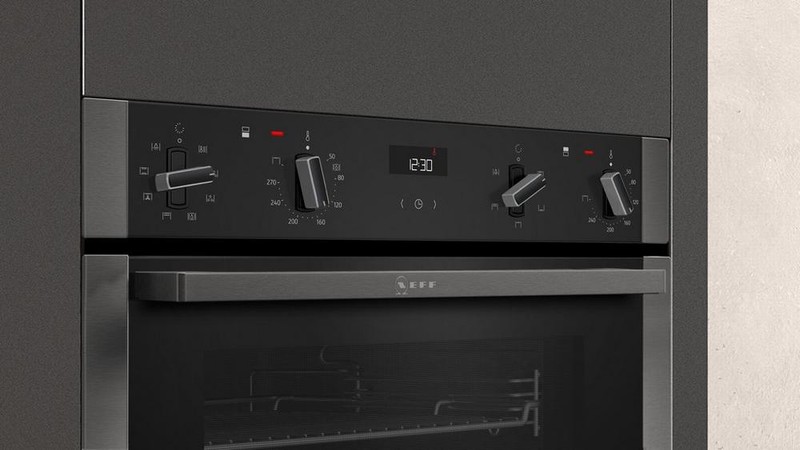Neff U1ACE2HG0B 59.4cm Built In Electric Double Oven Graphite