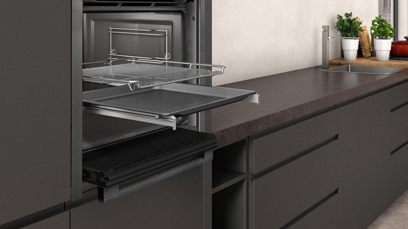 Neff black oven store