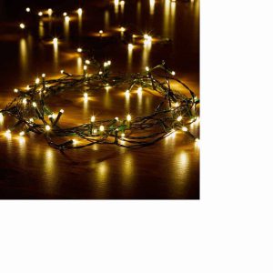 SmartGarden 200 LED Warm White String Lights- Battery