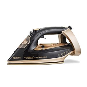 Tower T22021GLD CeraGlide 3100W Steam Iron Black & Gold