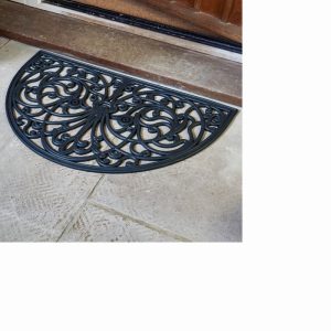 SmartGarden Half Moon Rubber Cast Mat 75x45cm