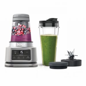 Ninja CB100UK 2-in-1 Foodi Power Nutri Blender with Auto-iQ- Sil