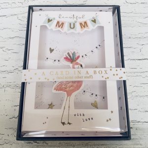 Mother’s Day Card In A Box- Flamingo