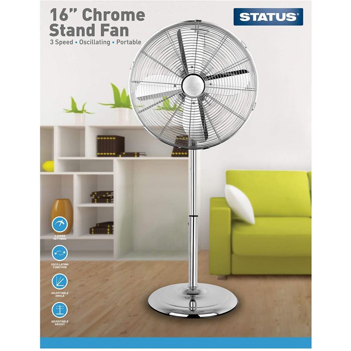 16" Chrome pedestal fans